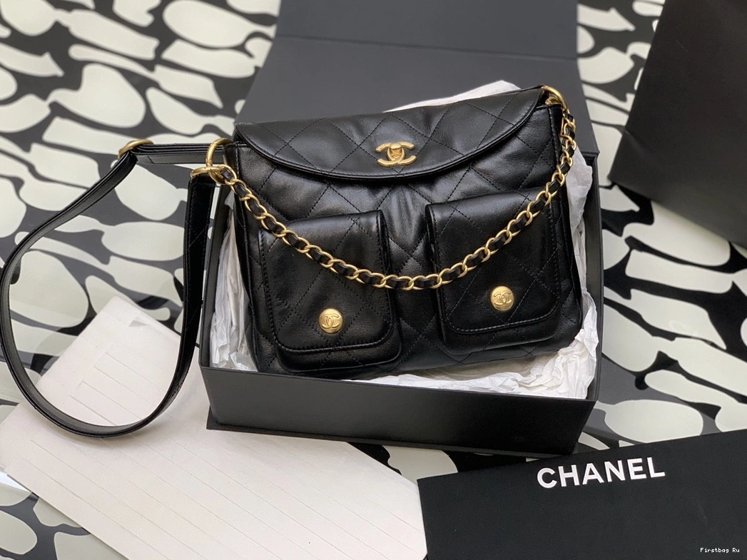 CHANEL HOBO HANDBAG-19×24×5cm 0730